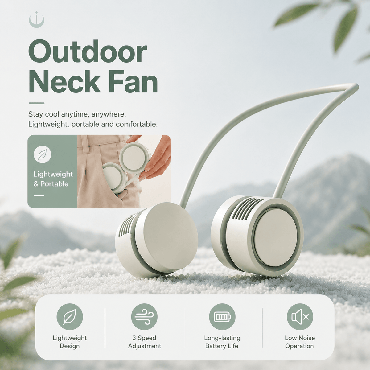 Hands-Free Neck Fan