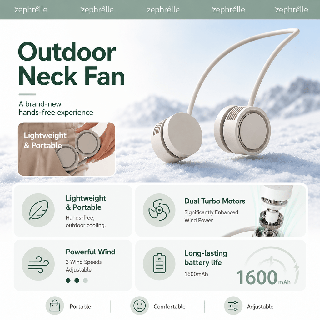 Hands-Free Neck Fan