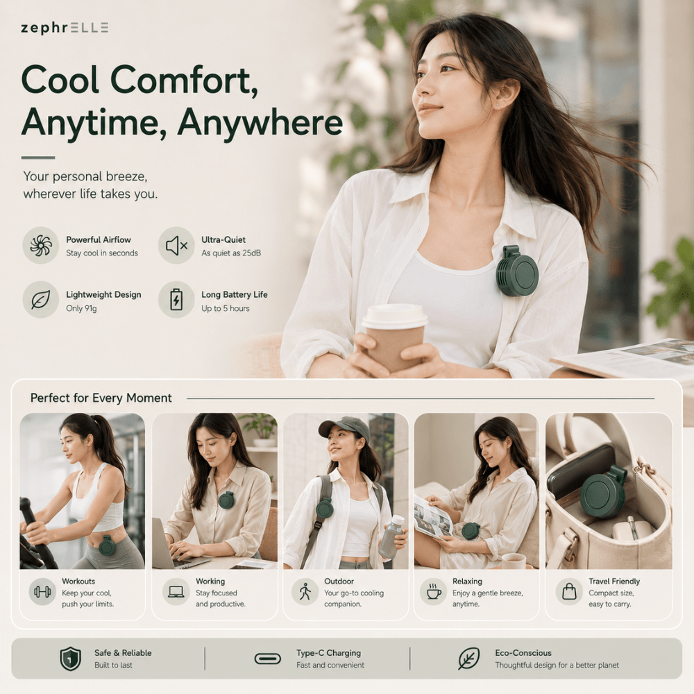 Hands Free Clip Fan